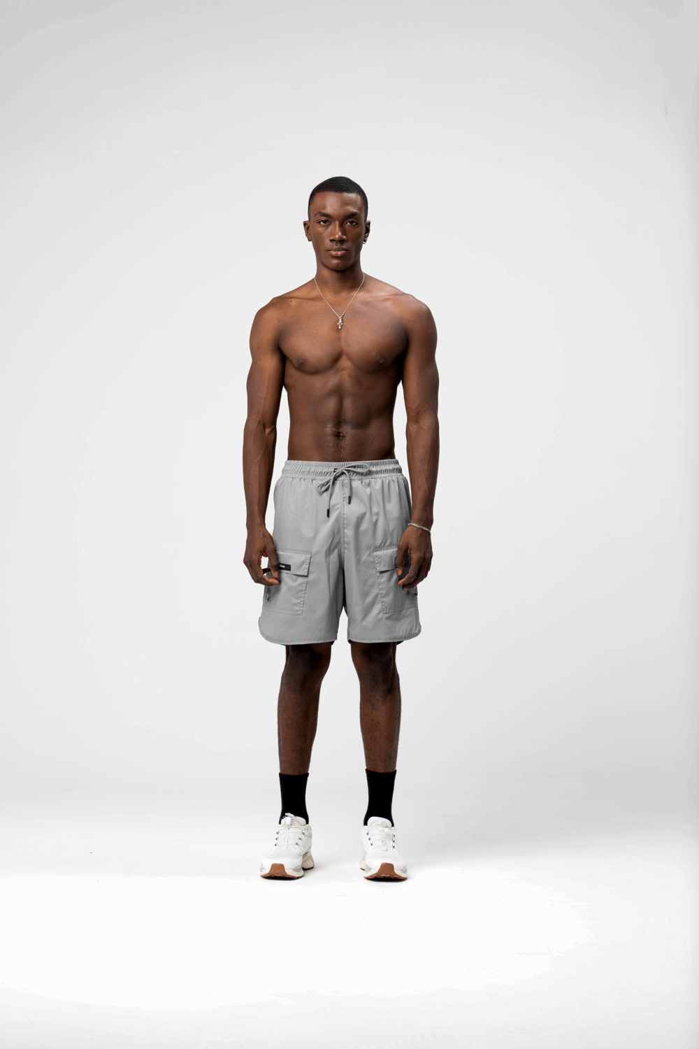 MUSK GREY SHORTS - AP CROWN - ANCESTRAL STREETWEAR