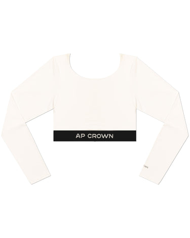 BREW WHITE CROP TOP - AP CROWN - ANCESTRAL STREETWEAR