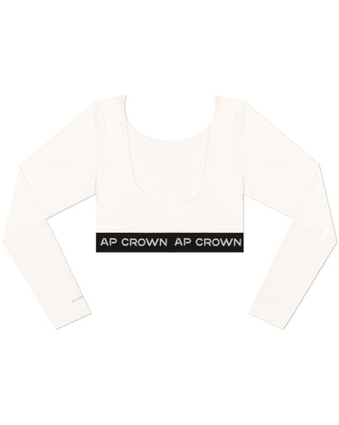 BREW WHITE CROP TOP - AP CROWN - ANCESTRAL STREETWEAR