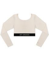 BREW GREY CROP TOP - AP CROWN - ANCESTRAL STREETWEAR