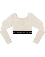BREW GREY CROP TOP - AP CROWN - ANCESTRAL STREETWEAR