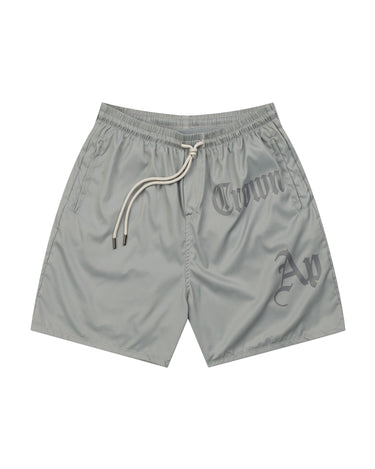 GRIM GREY SHORTS - AP CROWN - ANCESTRAL STREETWEAR