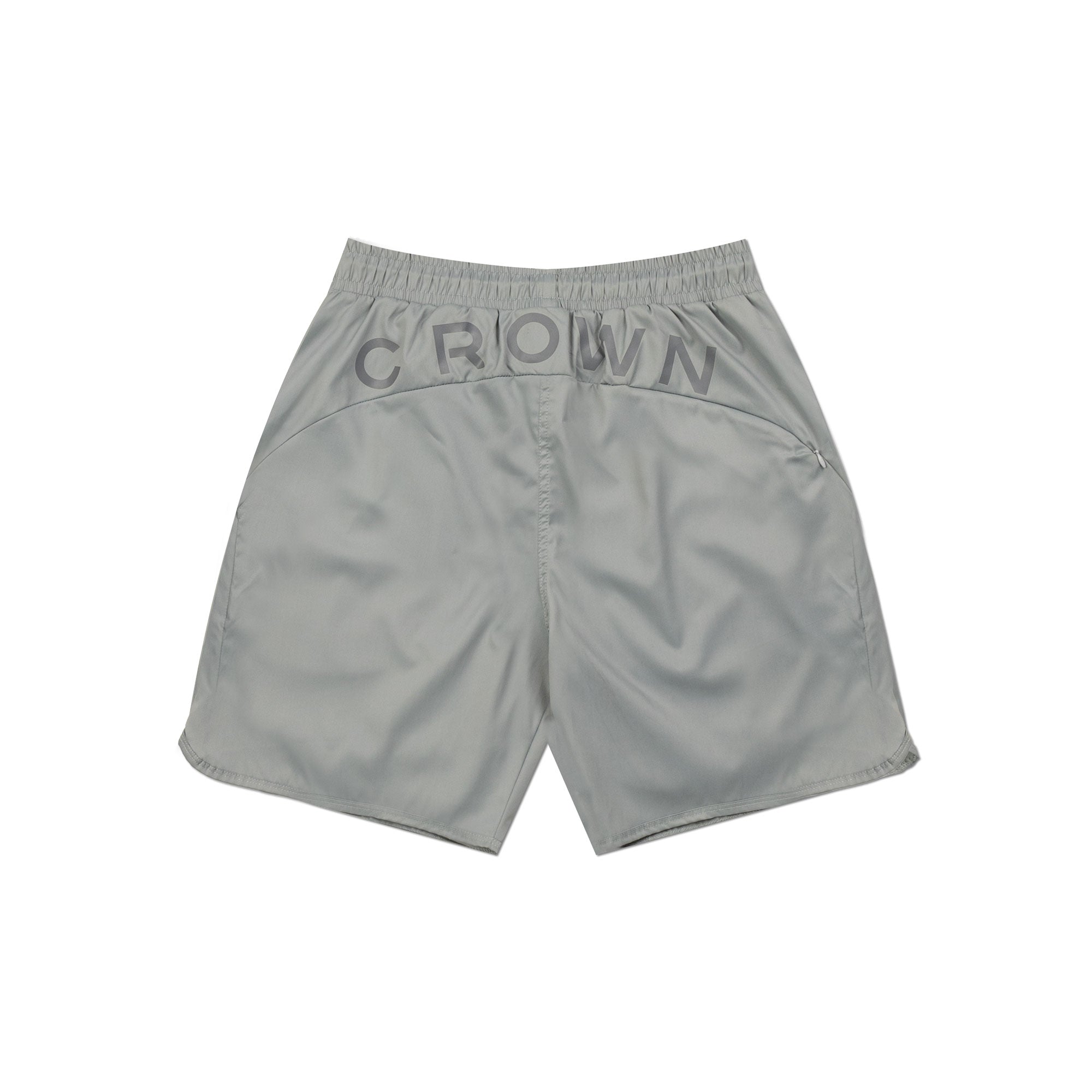 CROWN GREY SHORTS - AP CROWN - ANCESTRAL STREETWEAR