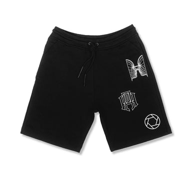 BLACK AP SHORT - AP CROWN - ANCESTRAL STREETWEAR