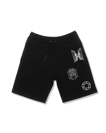 BLACK AP SHORT - AP CROWN - ANCESTRAL STREETWEAR