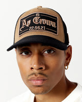 BROWN PATCH CAP - AP CROWN - ANCESTRAL STREETWEAR