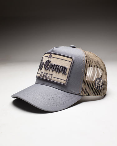 APATCH GREY CAP - AP CROWN - ANCESTRAL STREETWEAR