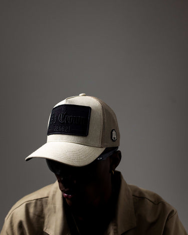 CREAM FULL PATCH CAP - AP CROWN - ANCESTRAL STREETWEAR
