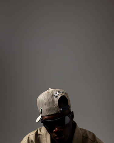 CREAM FULL PATCH CAP - AP CROWN - ANCESTRAL STREETWEAR