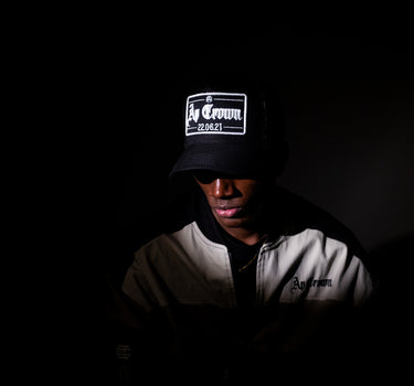 APATCH HUMAN BLK CAP - AP CROWN - ANCESTRAL STREETWEAR