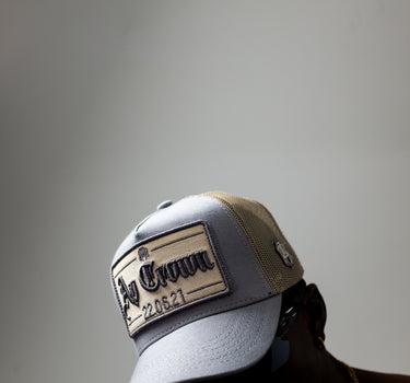APATCH GREY CAP - AP CROWN - ANCESTRAL STREETWEAR