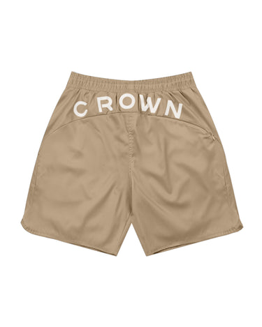 CROWN KHAKI SHORTS - AP CROWN - ANCESTRAL STREETWEAR