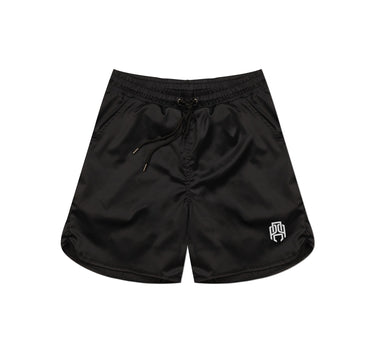 CROWN BLACK SHORTS - AP CROWN - ANCESTRAL STREETWEAR