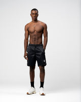 CROWN BLACK SHORTS - AP CROWN - ANCESTRAL STREETWEAR