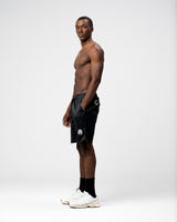 CROWN BLACK SHORTS - AP CROWN - ANCESTRAL STREETWEAR