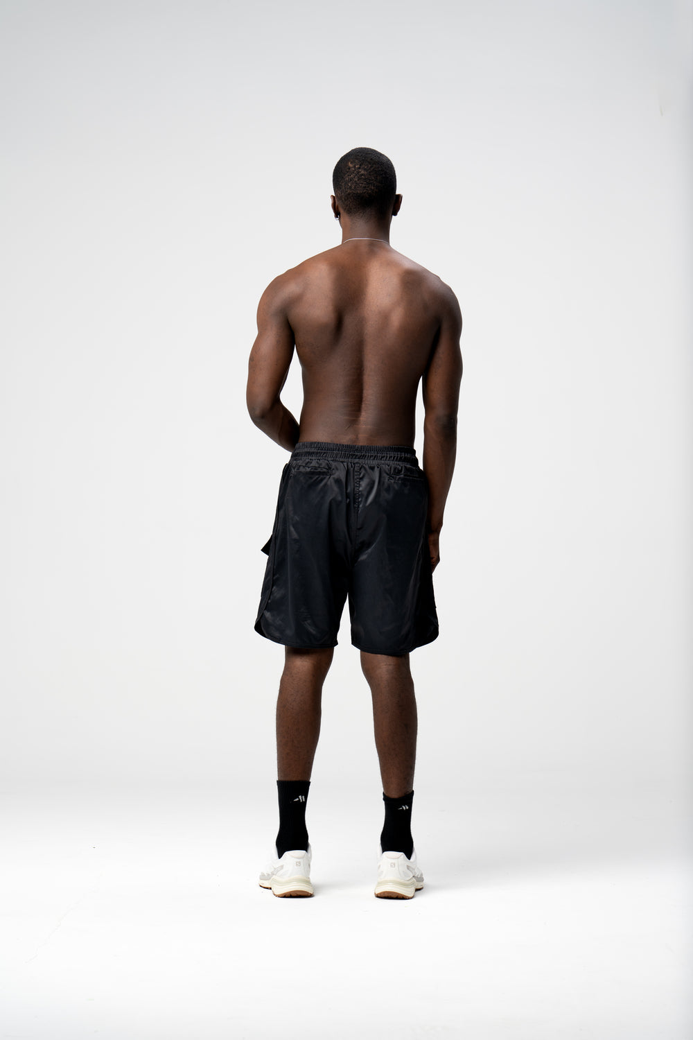 MUSK BLACK SHORTS - AP CROWN - ANCESTRAL STREETWEAR