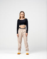 BREW BLACK CROP TOP - AP CROWN - ANCESTRAL STREETWEAR