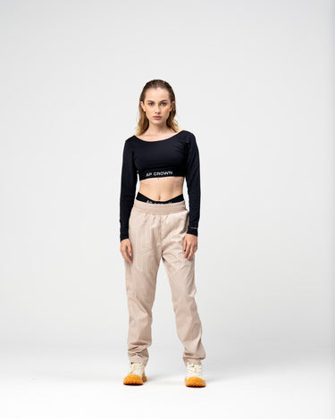 BREW GREY CROP TOP - AP CROWN - ANCESTRAL STREETWEAR