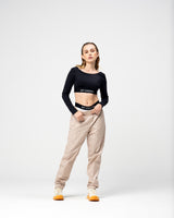 BREW BLACK CROP TOP - AP CROWN - ANCESTRAL STREETWEAR