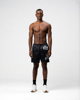 GRIM BLACK SHORTS - AP CROWN - ANCESTRAL STREETWEAR
