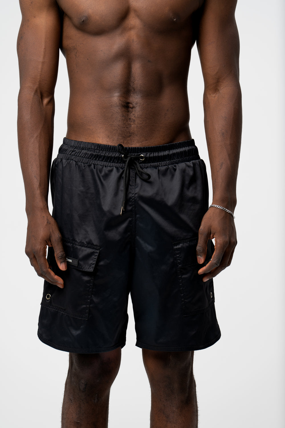 MUSK BLACK SHORTS - AP CROWN - ANCESTRAL STREETWEAR