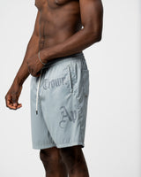 GRIM GREY SHORTS - AP CROWN - ANCESTRAL STREETWEAR