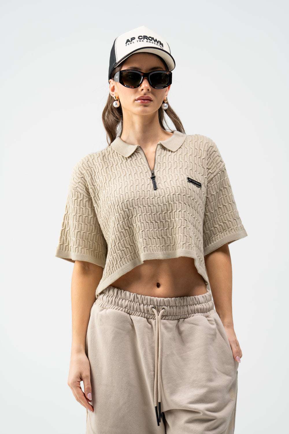 ZEIT CROP TOP - AP CROWN - ANCESTRAL STREETWEAR