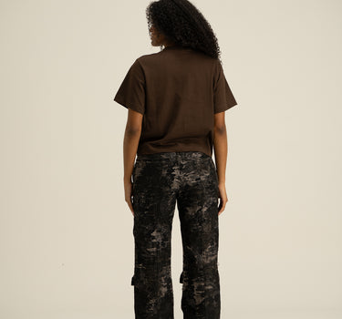 CRUX BROWN FEM CROP TOP