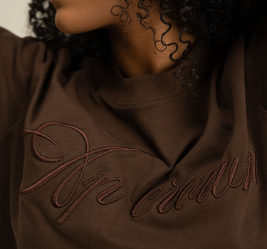 CRUX BROWN FEM CROP TOP